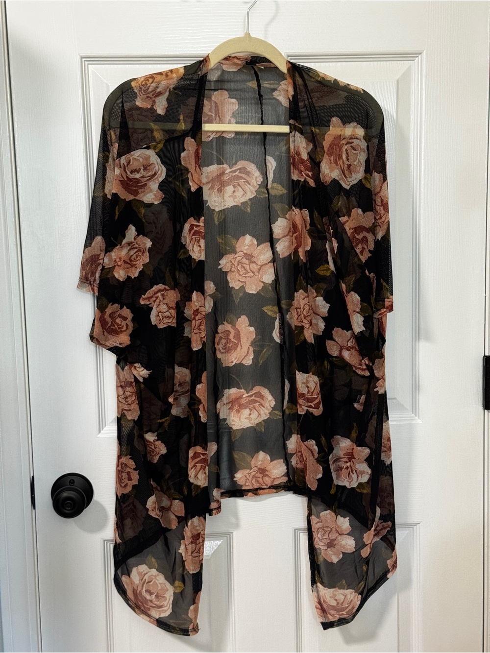 Heart Hips Floral Rose Kimono Wrap